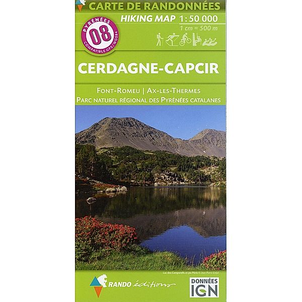 Carte de randonnées Cerdagne - Capcir - Haute-Ariège