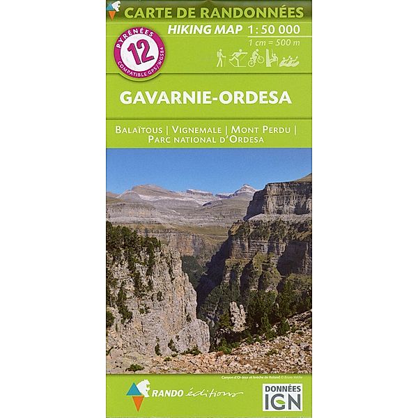 Carte de randonnées Gavarnie-Ordesa