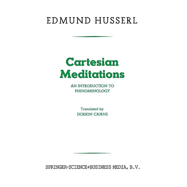 Cartesian Meditations, Edmund Husserl