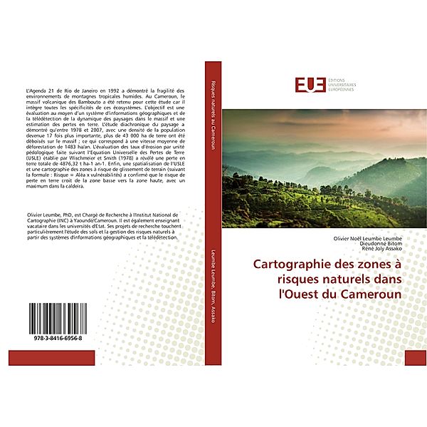 Cartographie des zones à risques naturels dans l'Ouest du Cameroun, Olivier Noël Leumbe Leumbe, Dieudonné Bitom, Réné Joly Assako