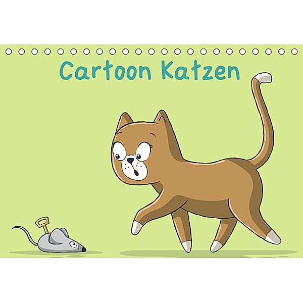 Cartoon Katzen (Tischkalender 2021 DIN A5 quer), Gabi Wolf