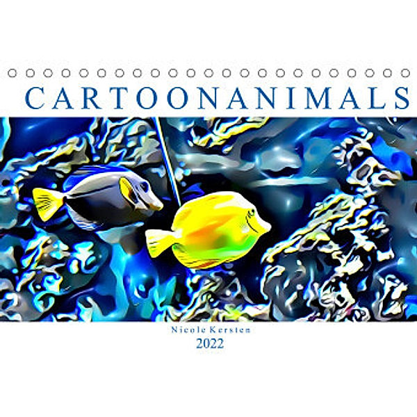 Cartoonanimals (Tischkalender 2022 DIN A5 quer), Nicole Kersten