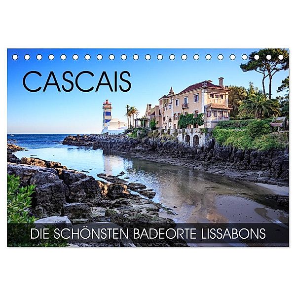 CASCAIS - die schönsten Badeorte Lissabons (Tischkalender 2024 DIN A5 quer), CALVENDO Monatskalender, Val Thoermer