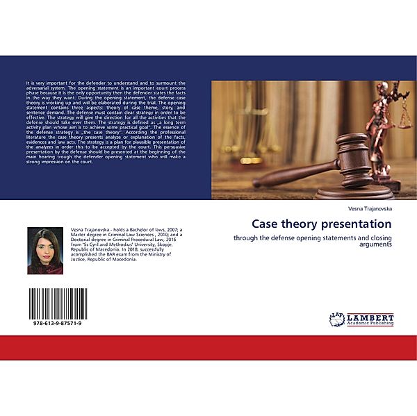 Case theory presentation, Vesna Trajanovska