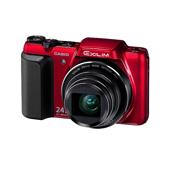 Casio Digitalkamera EX-ZS200 (Farbe: rot)