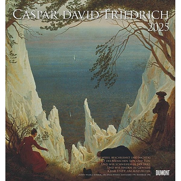 Caspar David Friedrich 2025 - Kunst-Kalender - Wand-Kalender - 45x48