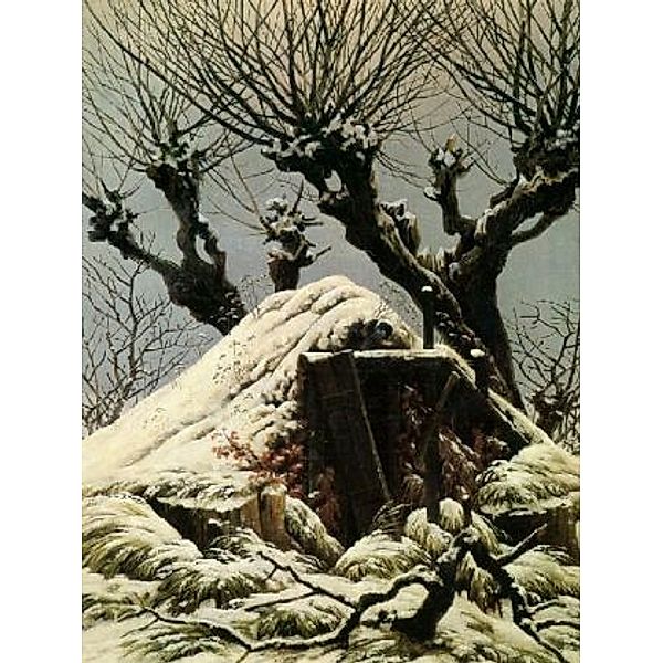 Caspar David Friedrich - Verschneite Hütte (Hütte im Schnee) - 100 Teile (Puzzle)