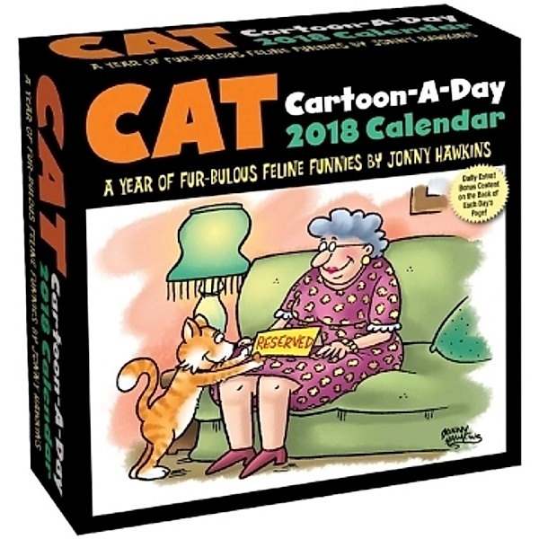 Cat Cartoon-A-Day 2018 Calendar, Jonny Hawkins