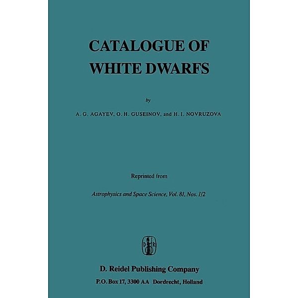 Catalogue of White Dwarfs, A. G. Agayev, O. H. Guseinov, H. I. Novruzova