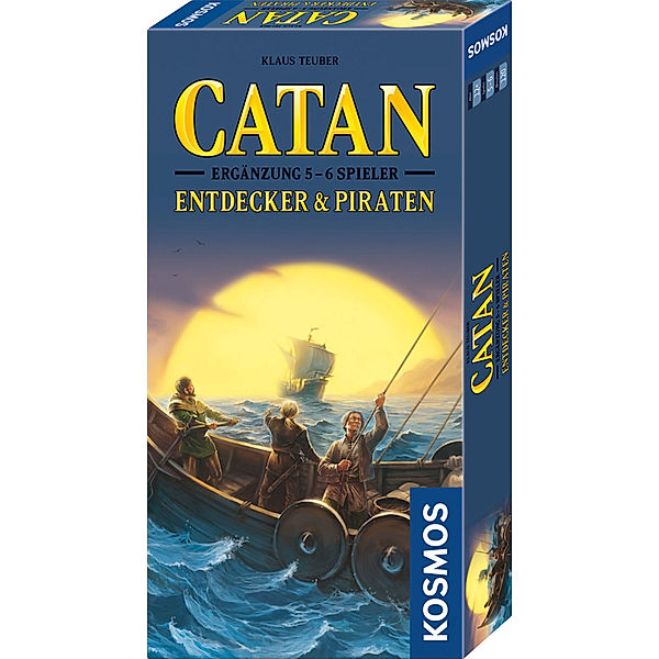 Kosmos Spiele CATAN - Ergänzung 5-6 Spieler - Entdecker & Piraten, Klaus Teuber