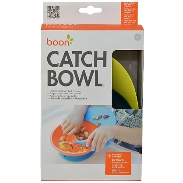 CATCH BOWL - Kleinkinderschüssel mit Auffangschale - blau/grün