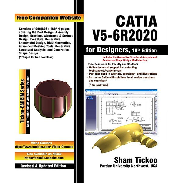 CATIA V5-6R2020 for Designers, 18th Edition, Sham Tickoo