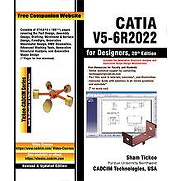 CATIA V5-6R2022 for Designers, 20th Edition, Sham Tickoo