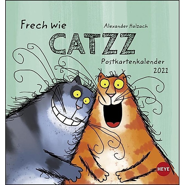 Catzz Postkartenkalender 2021, Alexander Holzach