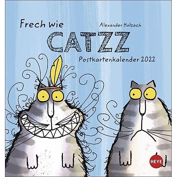 Catzz Postkartenkalender 2022, Alexander Holzach