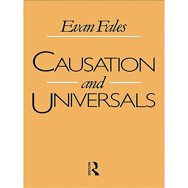 Causation and Universals, Evan Fales