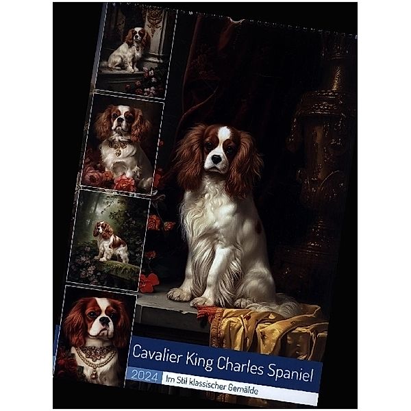 Cavalier King Charles Spaniel (Wandkalender 2024 DIN A3 hoch), CALVENDO Monatskalender, Steffen Gierok-Latniak
