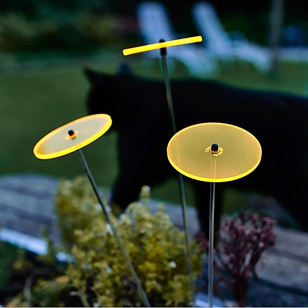 Cazador-del-sol Sonnenstrauß aus 3 Sonnenblumen 8cm  Durchmesser Gelb