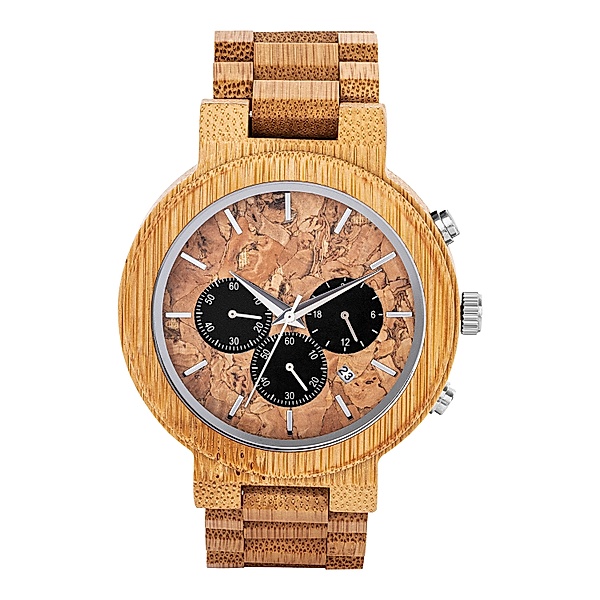 CB Herren-Armbanduhr „Wood“