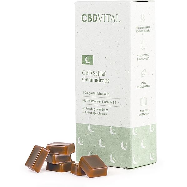 CBD Schlaf Gummidrops mit Kirschgeschmack