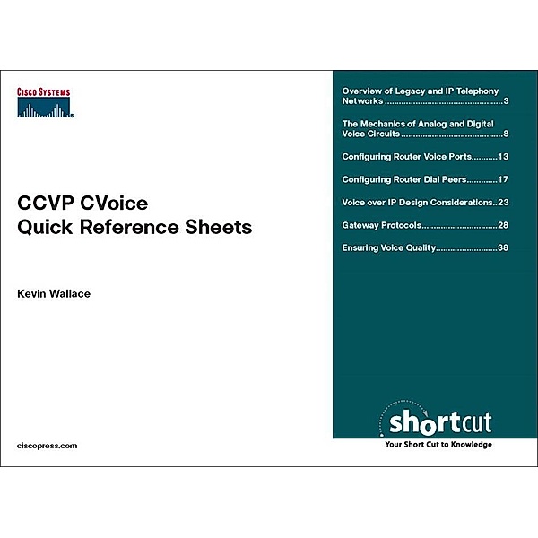 CCVP CVoice Quick Reference Sheets, Wallace Kevin