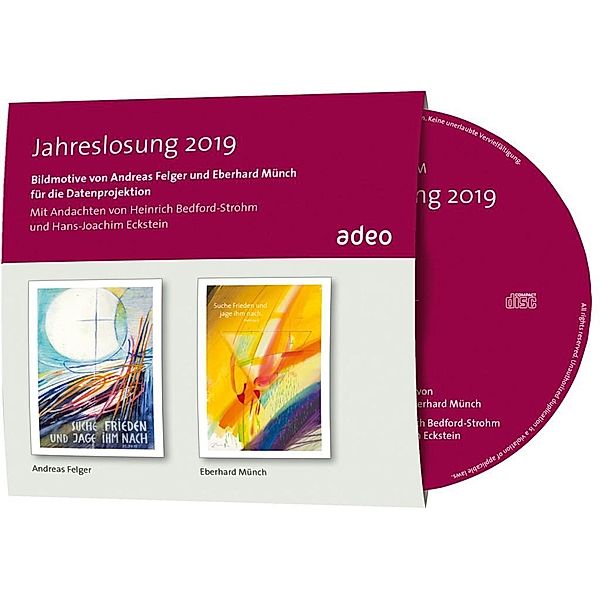 CD-ROM mit Bildbetrachtung - Jahreslosung 2019, 1 CD-ROM