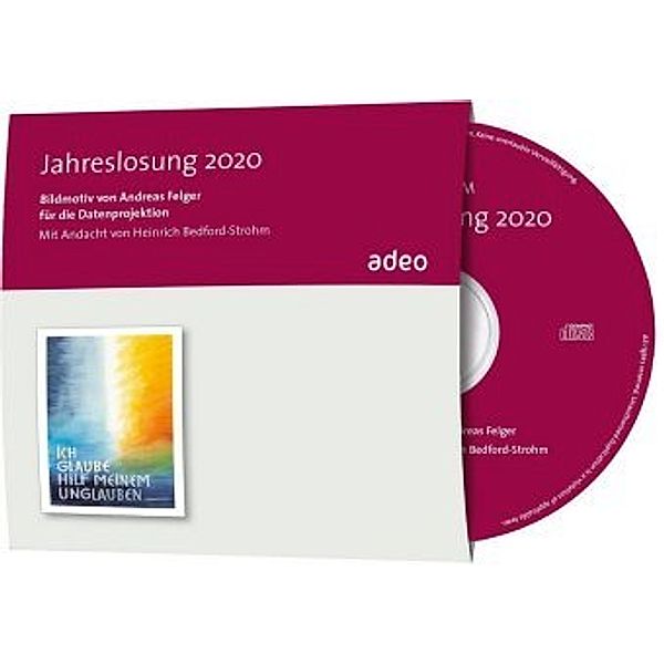 CD-ROM mit Bildbetrachtung - Jahreslosung 2020, 1 CD-ROM