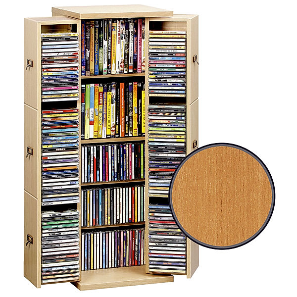 CD-Schrank Bergamo für 296 CDs (Farbe: Kirsche)