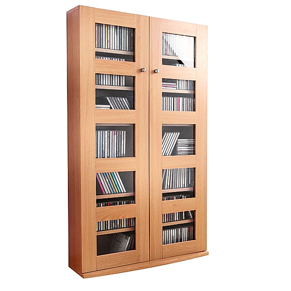 CD-Schrank (Farbe: Buche)