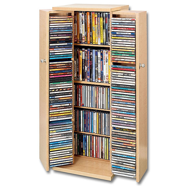 CD-Schrank für 296 CDs (Farbe: kirsche)