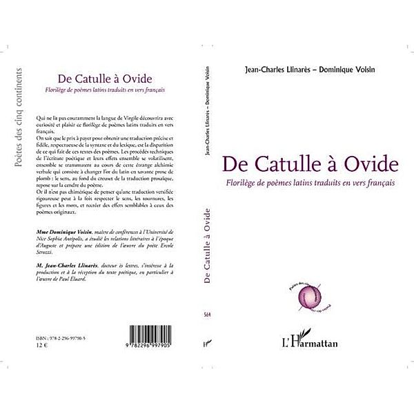 CE CATULLE A OVIDE - Florilegede poemes latins traduits en v / Hors-collection, Jean