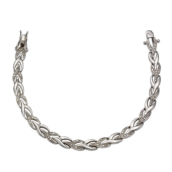 Celesta Diamonds Armschmuck 925/- Sterling Silber Diamant 19 Glänzend 0,13