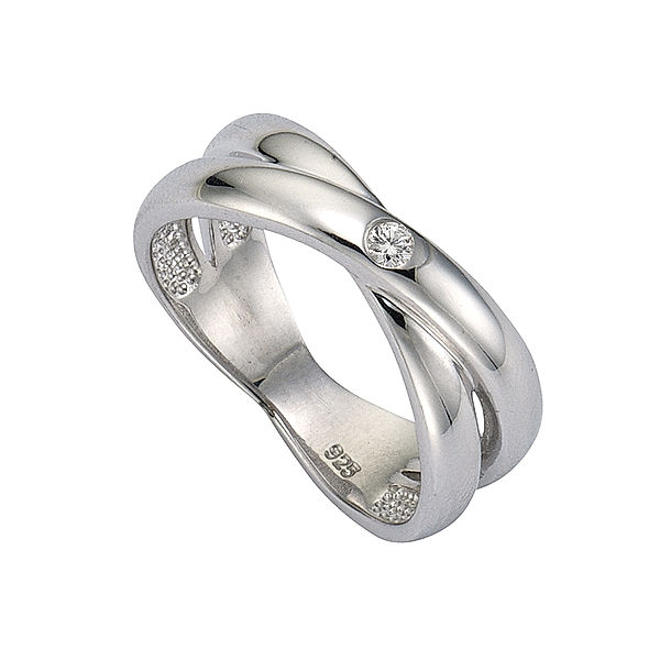 Celesta Diamonds Ring 925/- Sterling Silber Diamant weiß Glänzend 0,03ct (Größe: 056 (17,8))