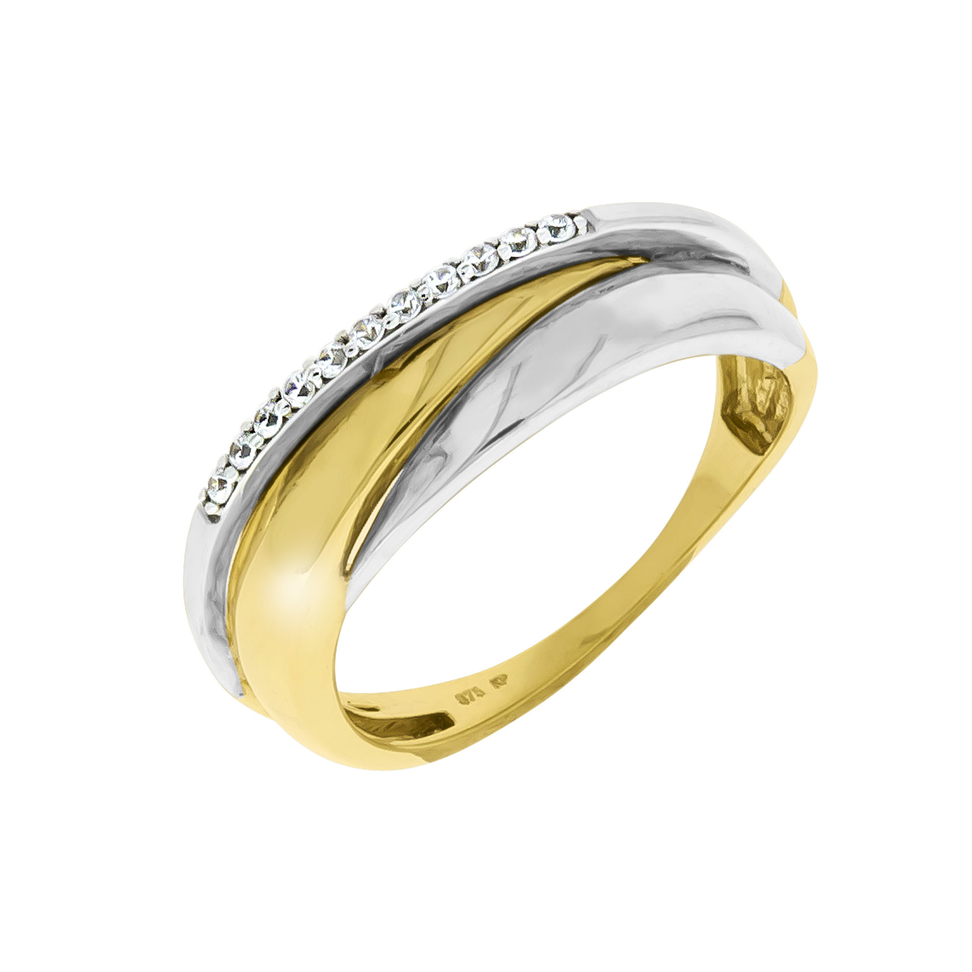 Celesta Gold Ring 375 - Gold Zirkonia weiß Bicolor Größe: 054 17,2 |  Weltbild.de
