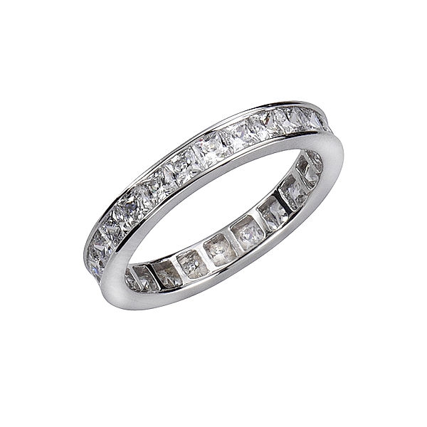 Celesta Silber Ring 925/- Sterling Silber Zirkonia weiß Glänzend (Größe: 060 (19,1))