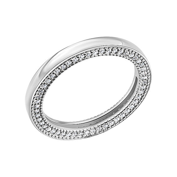 Celesta Silber Ring 925/- Sterling Silber Zirkonia weiß Glänzend (Größe: 056 (17,8))