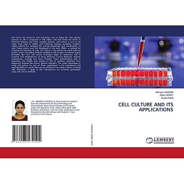 CELL CULTURE AND ITS APPLICATIONS, Abinaya LAKSHMI, Aldrin JERRY, Sudha RANI