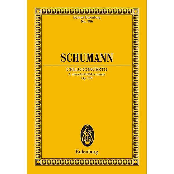 Cello Concerto A minor, Robert Schumann