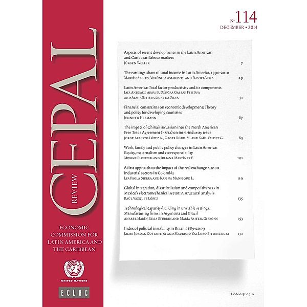 CEPAL Review: CEPAL Review No. 114, December 2014