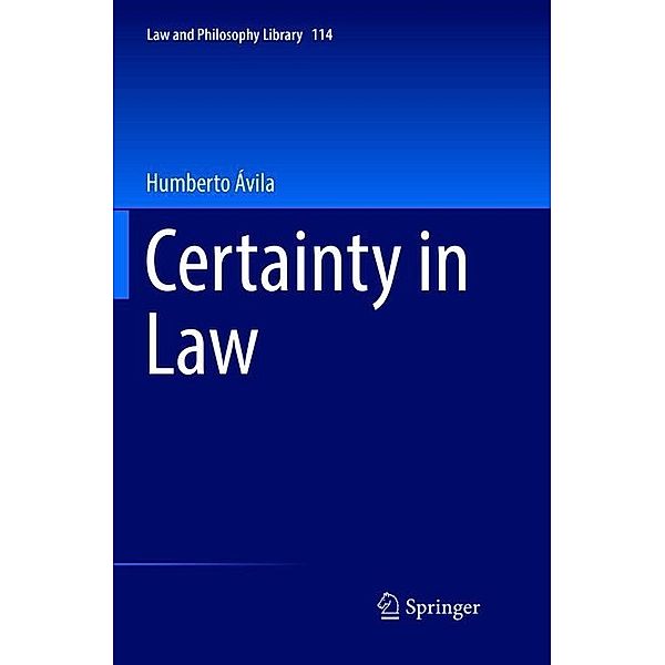 Certainty in Law, Humberto Ávila