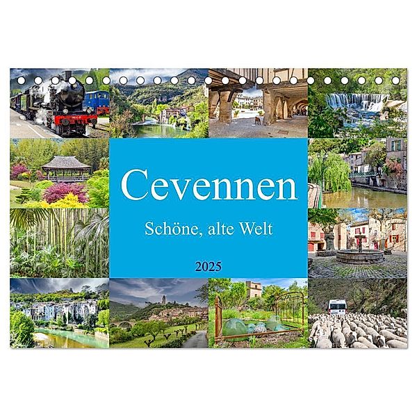 Cevennen - Schöne alte Welt (Tischkalender 2025 DIN A5 quer), CALVENDO Monatskalender, Calvendo, Bodo Schmidt Photography