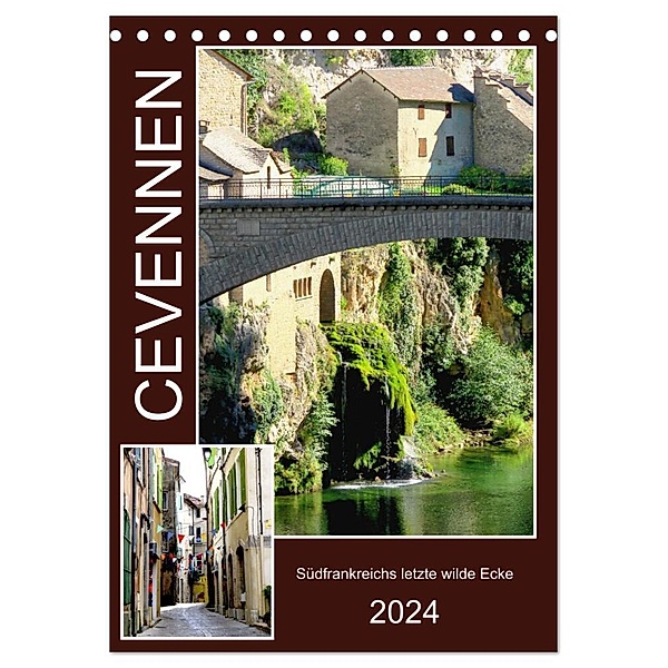 Cevennen, Südfrankreichs letzte wilde Ecke (Tischkalender 2024 DIN A5 hoch), CALVENDO Monatskalender, Sabine Löwer