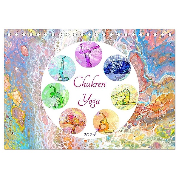 Chakren Yoga (Tischkalender 2024 DIN A5 quer), CALVENDO Monatskalender, Michaela Schimmack