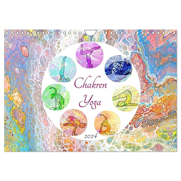 Chakren Yoga (Wandkalender 2024 DIN A4 quer), CALVENDO Monatskalender, Michaela Schimmack