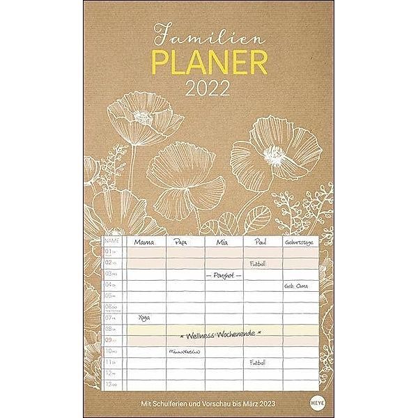 Chalk Drawing Familienplaner XL Kalender 2022