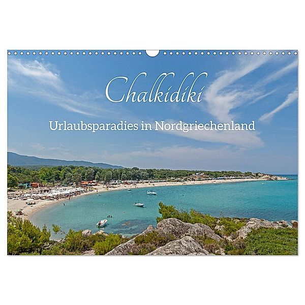 Chalkidiki - Urlaubsparadies in Nordgriechenland (Wandkalender 2025 DIN A3 quer), CALVENDO Monatskalender, Calvendo, Siegfried Kuttig