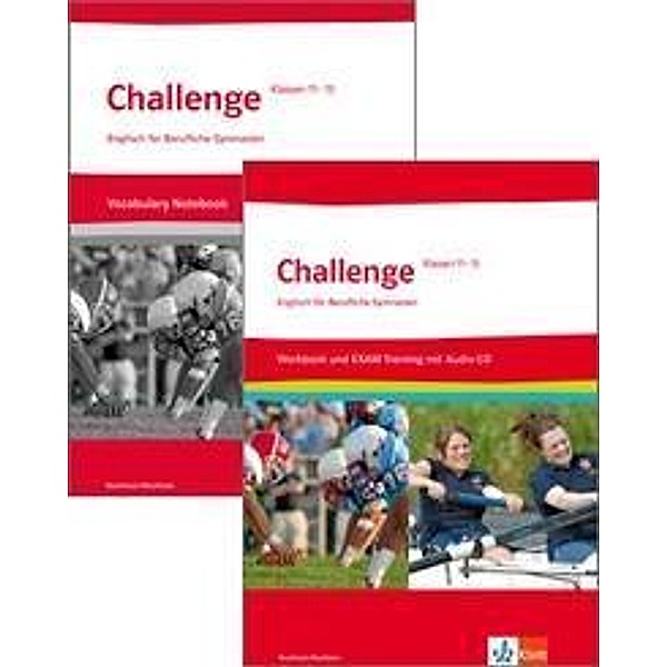 Challenge, Ausgabe Nordrhein-Westfalen: Klassen 11-13, Workbook und EXAM TRAINING m. Audio-CD + Vocabulary Notebook