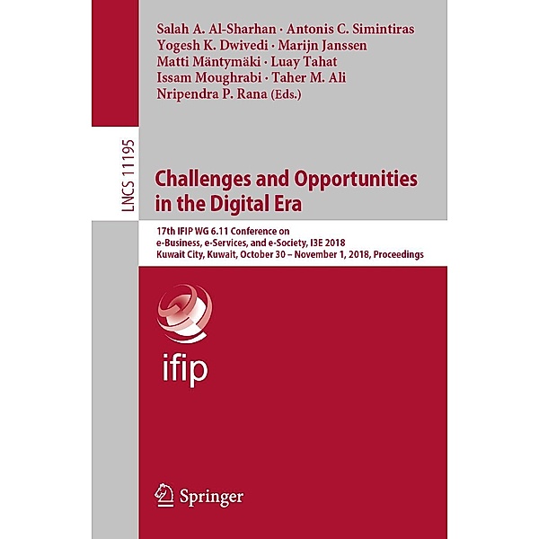 Challenges and Opportunities in the Digital Era / Lecture Notes in Computer Science Bd.11195