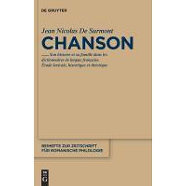 Chanson / Beihefte zur Zeitschrift für romanische Philologie Bd.353, Jean-Nicolas Surmont
