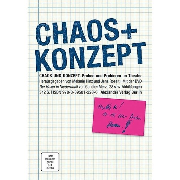 Chaos und Konzept, m. DVD, Melanie Hinz, Jens Roselt